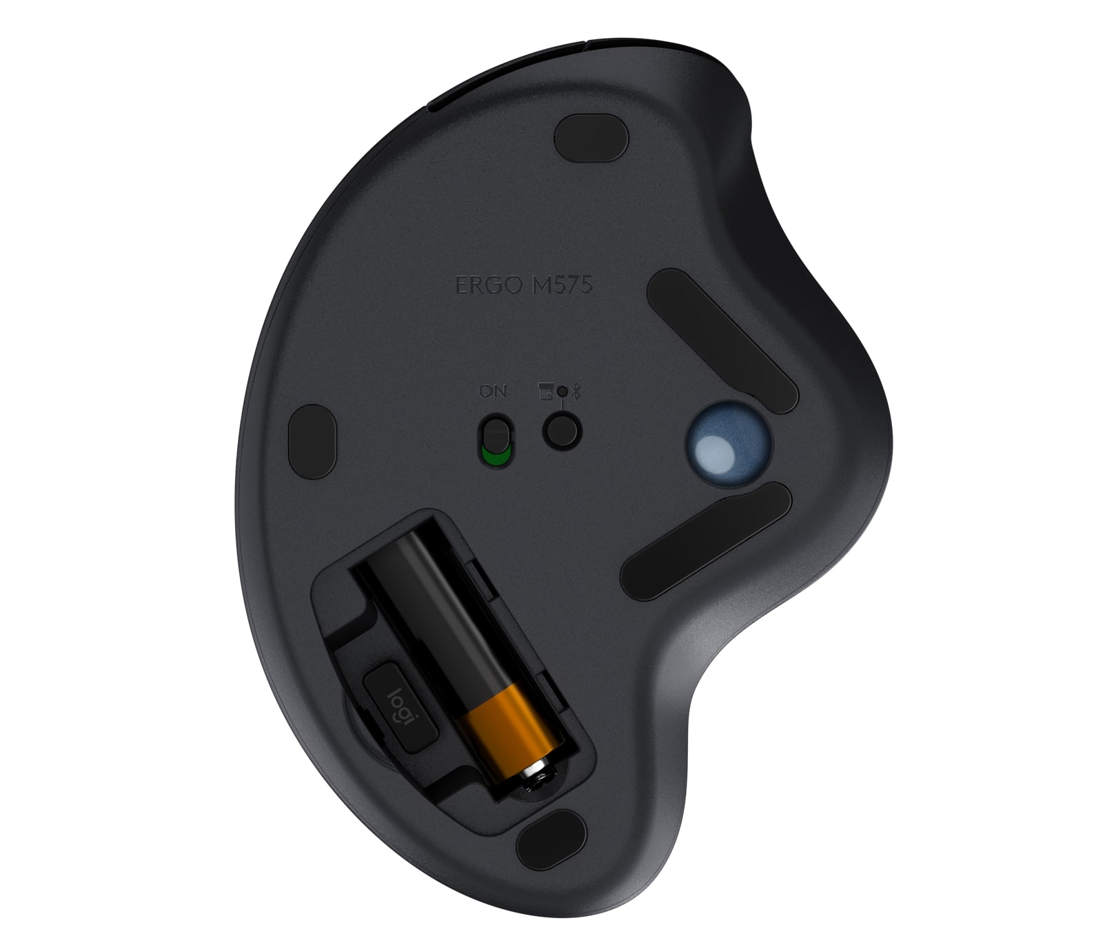 Трекбол Logitech Ergo M575, (910-005872) [светодиодный, Bluetooth, USB Type-A, кнопки - 5 ]