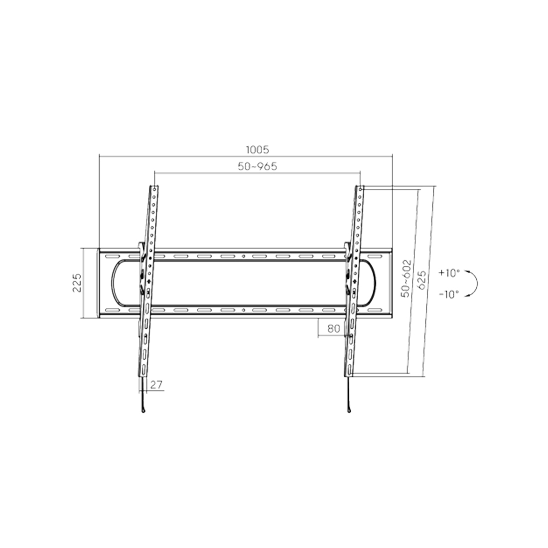 Кронштейн XG W-60120T для ТВ и мониторов 60"-120"