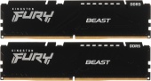 Комплект оперативной памяти Kingston FURY Beast Black (KF556C36BBE2K2-64) [64 ГБ, DDR 5, 5600 МГц, 1.25 В, KIT]