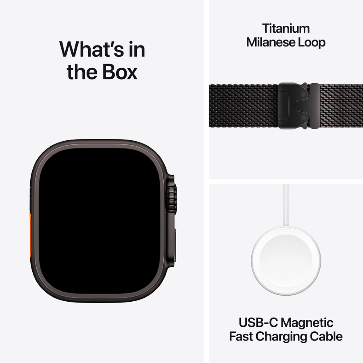 Смарт часы Apple Watch Ultra 3 GPS + Cellular 49mm (MF1T4QR/A) Black Titanium Case with Black Titanium Milanese Loop - Large,Model A3281