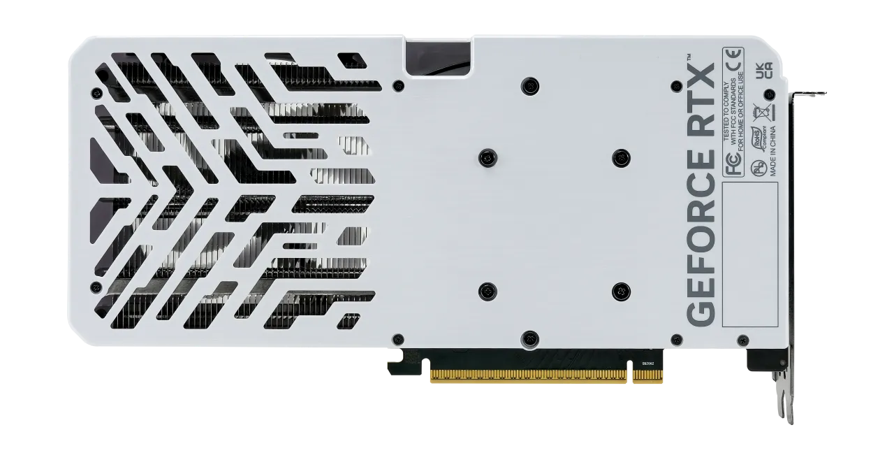 Видеокарта Palit GeForce RTX 5060 Ti White OC 8GB (NE7506TU19P1-GB2062M) [8 ГБ, GDDR7, 128 бит, HDMI, DisplayPort (3 шт)]