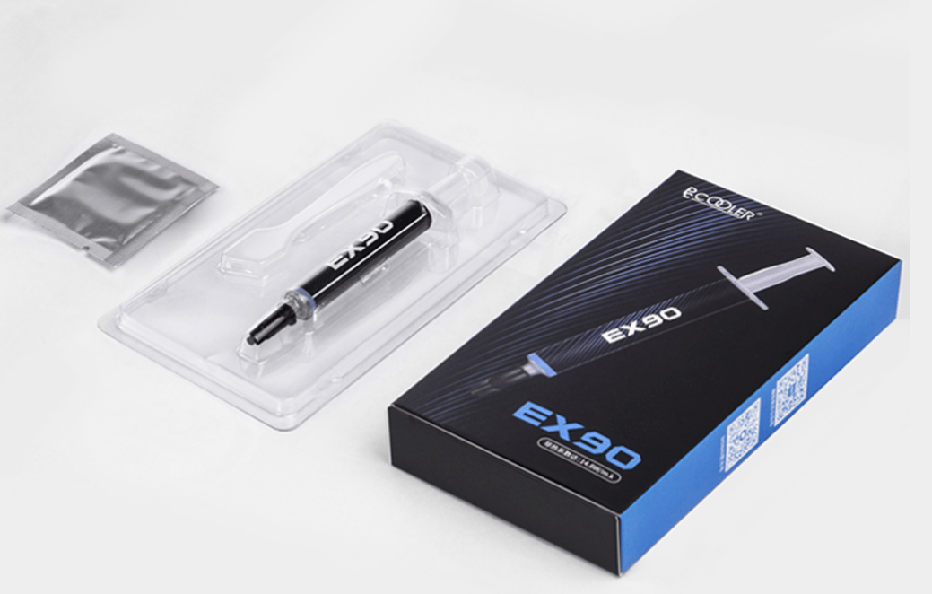 Термопаста PCCooler EX90, Теплопроводность - 14.8 Вт/мК, -50 +250 градусов. В шприце. 2гр. Gray