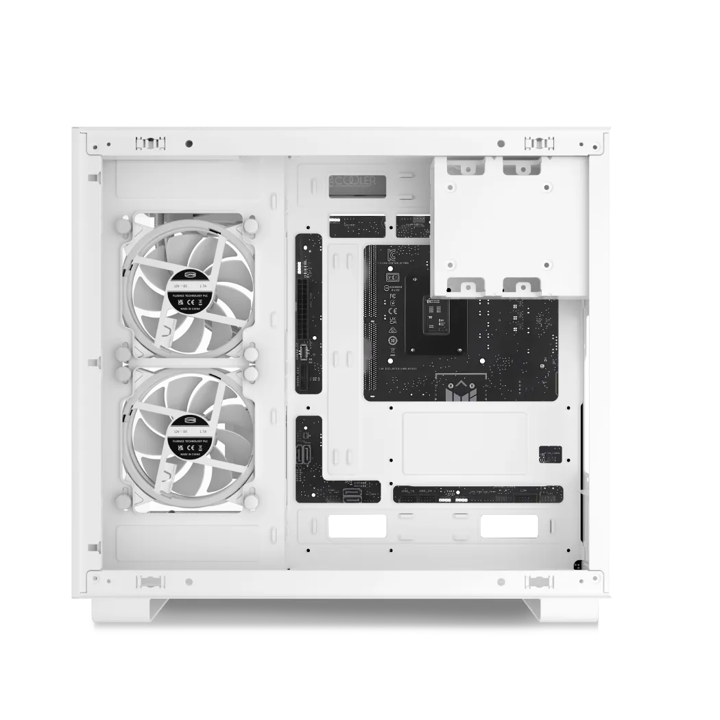Корпус PCCooler C3T500 ARGB WH [Midi Tower, 6x 120 мм ARGB, белый]