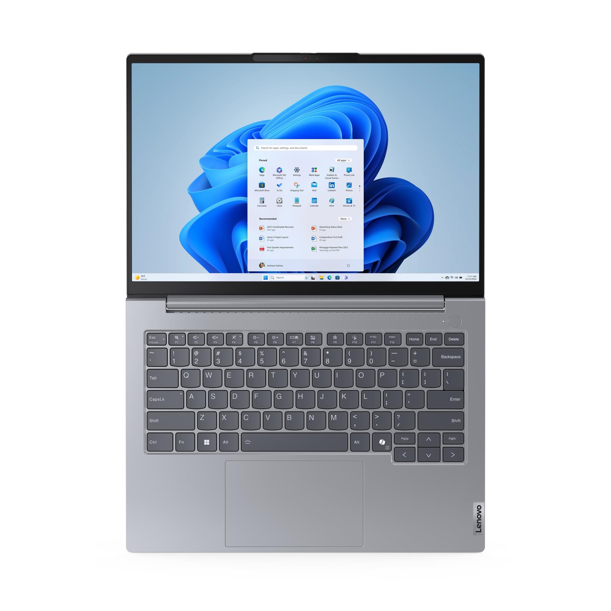 Ноутбук Lenovo ThinkBook 14 G7 ARP (21MV0096RU) [14", Ryzen 5 7535HS, 16 ГБ ОЗУ, 512 ГБ SSD, DOS]