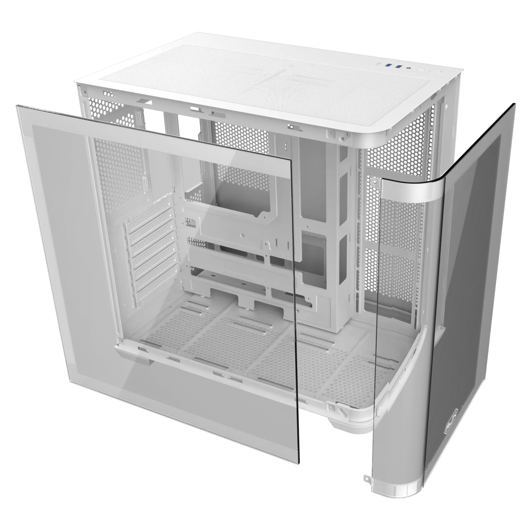Корпус Raijintek ATREUS BT7 [Midi Tower, 7 x 120 мм ARGB, белый]