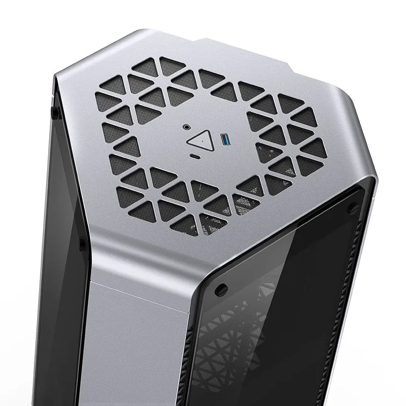 Корпус Jonsbo BO 102 Silver [SFF, 1x 200 мм, серебристый]