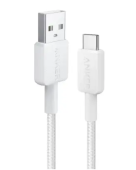 Интерфейсный кабель Anker 322 USB-A to USB-C 1М (A81H5G21) Белый
