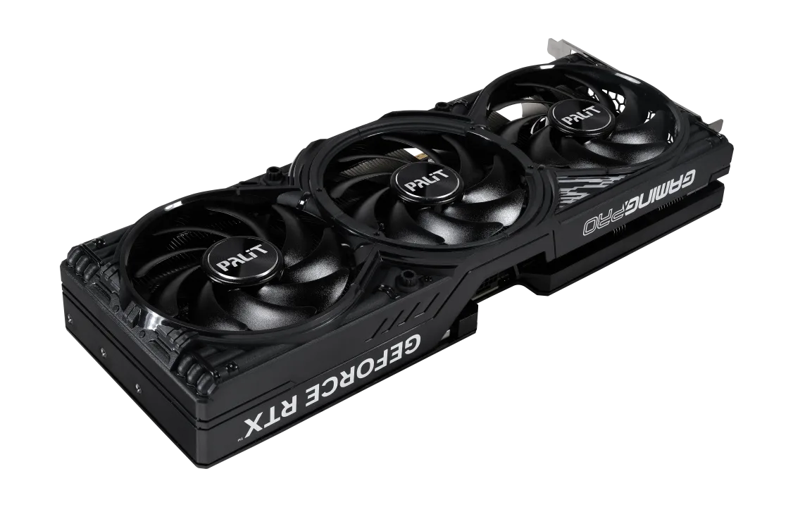 Видеокарта Palit RTX5070 GAMINGPRO-S OC 12GB (NE75070T19K9-GB2050U) [12 ГБ, GDDR7, 192 бит, HDMI, DisplayPort (3 шт)]