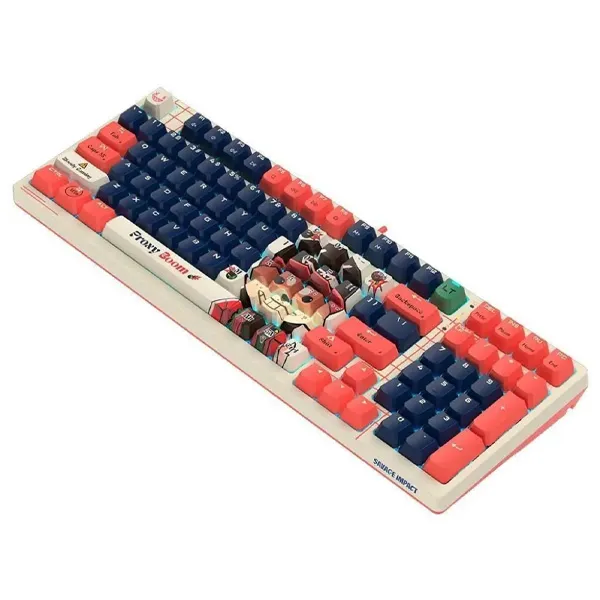 Клавиатура Bloody AT98 Proxy Boom SAVAGE [механическая, проводная, RGB подсветка, Bloody Alpha, белая]