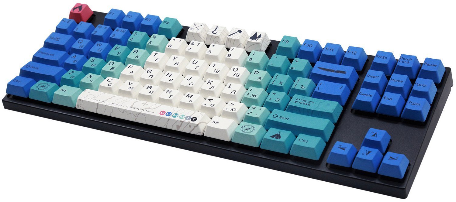 Клавиатура Varmilo VA87M Summit R2 Cherry MX Blue, RU [механическая, проводная, клавиш - 87, подсветка]
