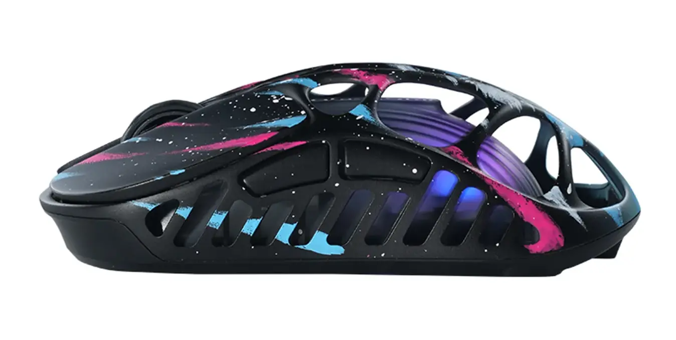 Мышь Gravastar Mercury X Pro [беспроводная, светодиодная, 32000 DPI, 8000 Гц подсветка, черная]