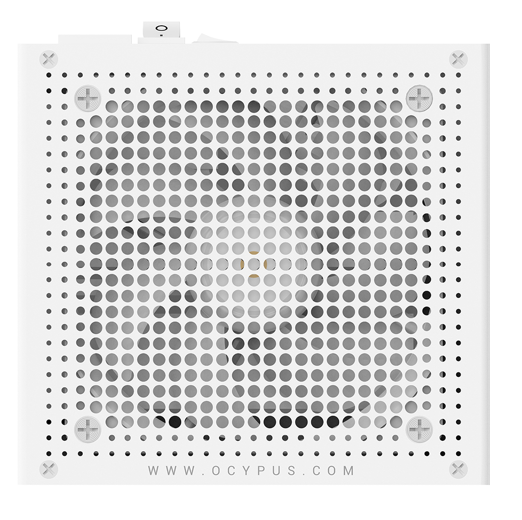 Блок питания Ocypus Iota P1200 WH 1200W (Iota-P1200-G1FFWH025X-E) [1200 Вт, 80 PLUS Gold, 8x SATA, 1 x 16 pin (12VHPWR), 3 x 6+2 pin PCIe, 2x 4+4 pin CPU, ATX]