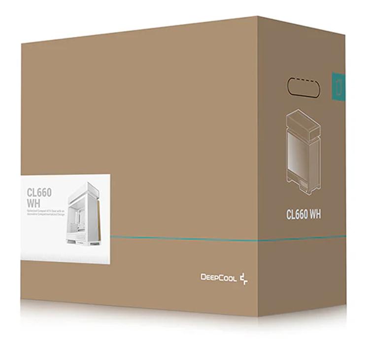 Корпус DeepCool CL660 (R-CL660-WHNNA0-G-1) [Midi Tower, 2 x 120 мм ARGB, белый]