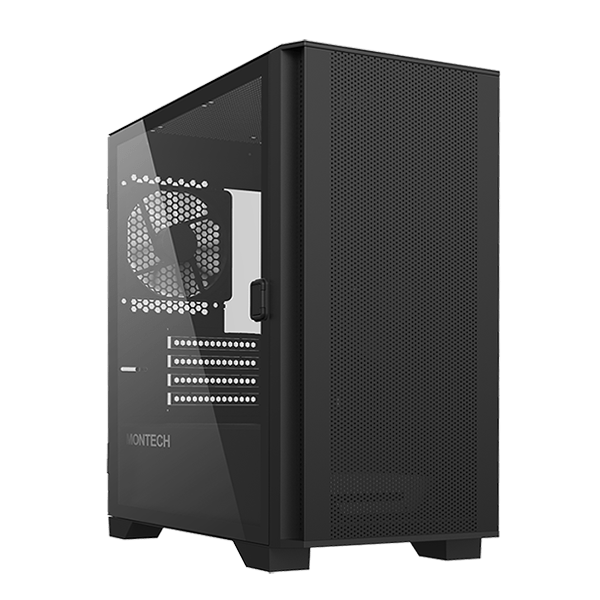 Корпус Montech AIR 100 LITE (B) [Mini Tower, 2 × 120 мм, Черный]