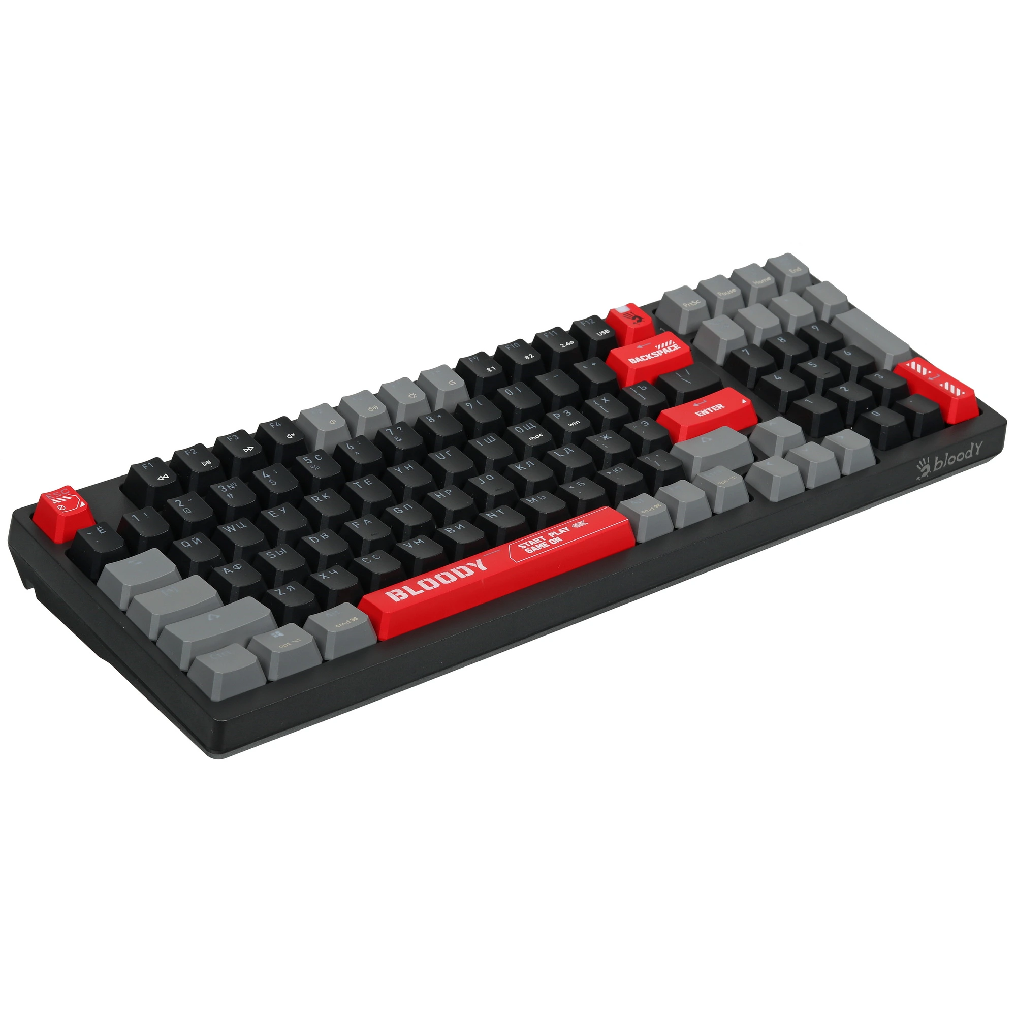 Клавиатура Bloody Bloody WS98 Sports Red (WS98 SPORTS RED) [Механическая, беспроводная, клавиш - 98, подсветка, черная]