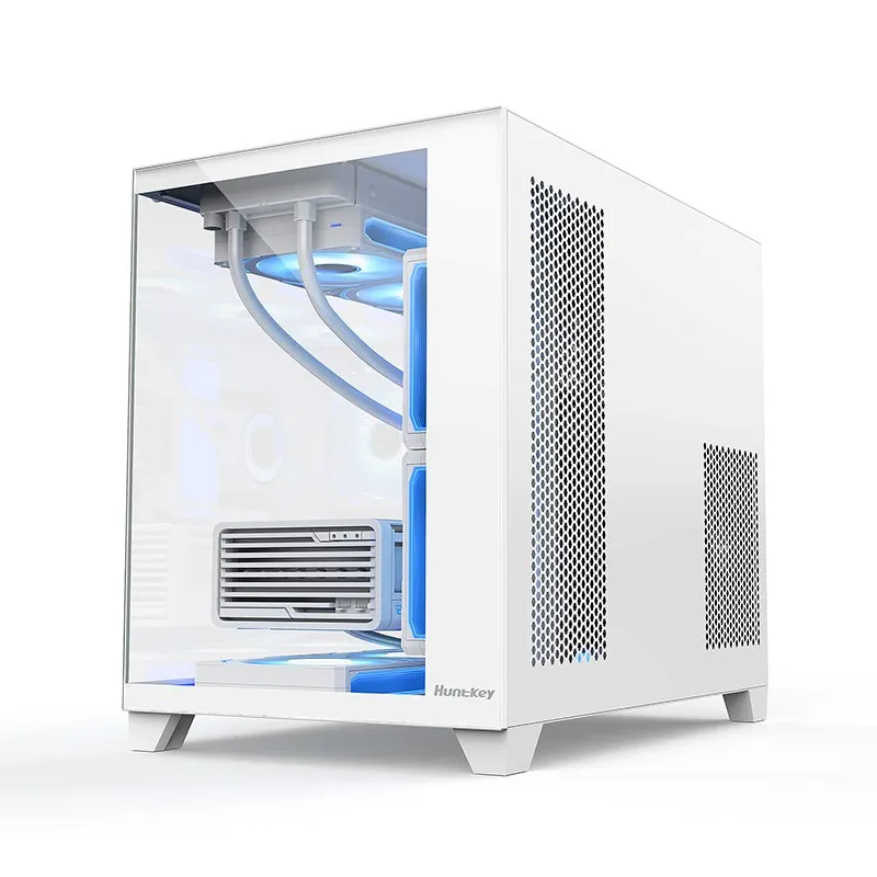 Корпус HuntKey S960 StormX [Mini Tower, без вентиляторов, белый]