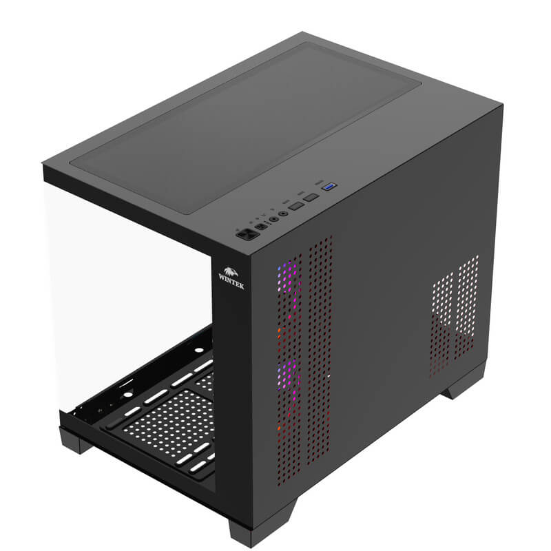 Корпус Wintek 520-B TG [Midi Tower, 3 × 120 мм ARGB, Черный]