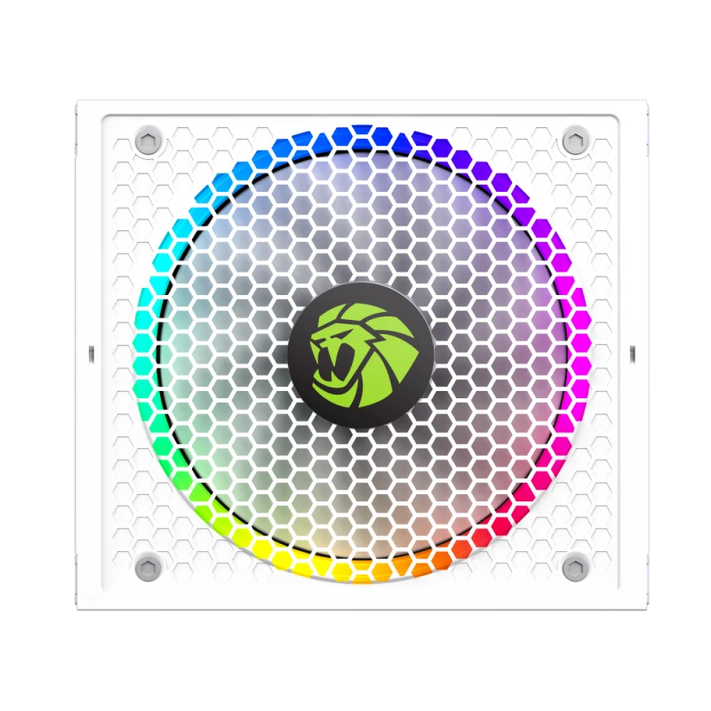 Блок питания GameMax RGB-Smart 1050 PRO WH (2109-1050B0055) [1050 Вт, 80 PLUS Gold, 10x SATA, 1 x 16 pin (12VHPWR), 3 x 6+2 pin PCIe, 2x 4+4 pin CPU, ATX]