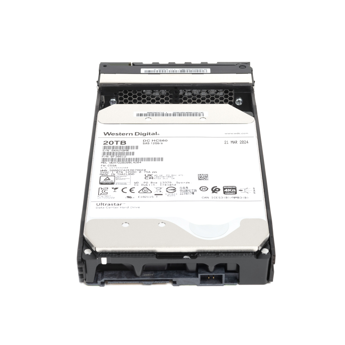 Жесткий диск Huawei OceanStor 5x20 L1-L-NLSAS20T-V (02356EUA) [20 TБ, 3.5", SAS, 7200 об./мин, кэш - 256 МБ, для сетевых накопителей (NAS)]