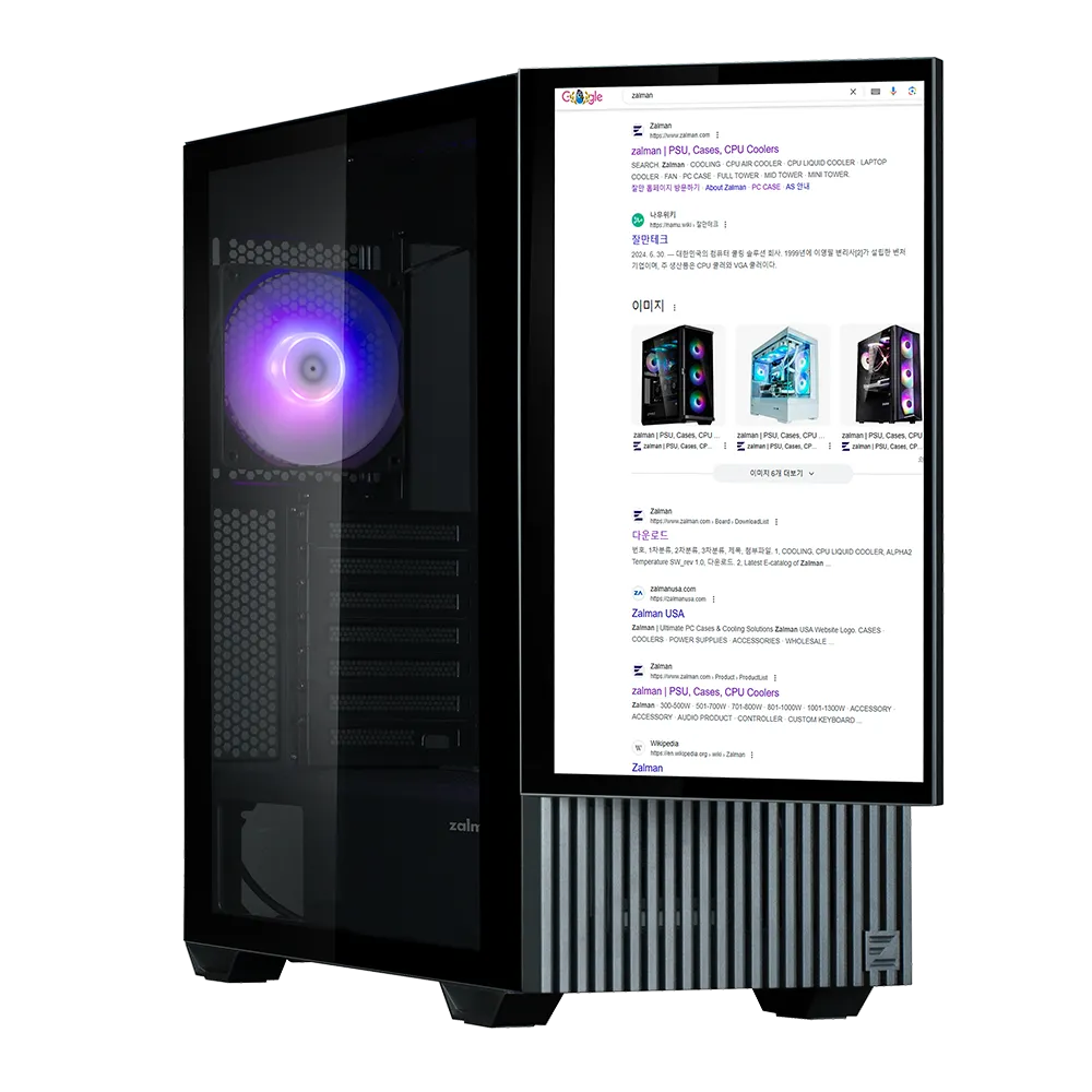 Корпус Zalman Z10 DS Black [Midi Tower, 3 x 120 мм ARGB, черный]