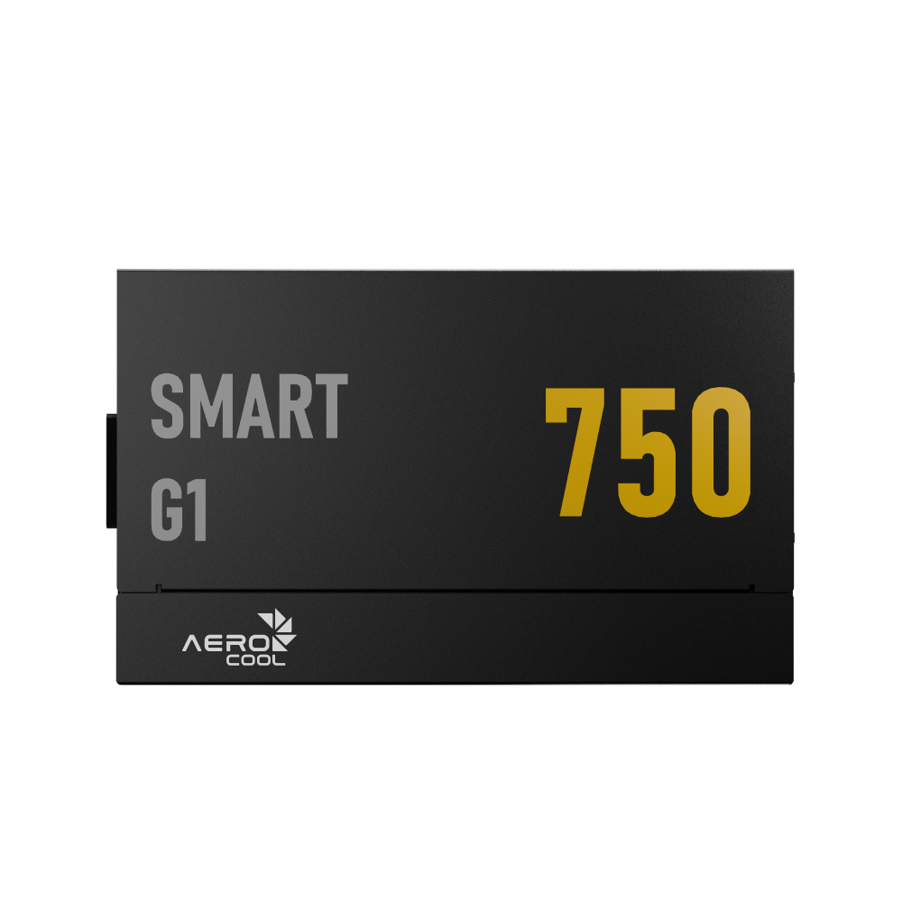Блок питания AeroCool SMART G1 750 (ACPG-SR75FEC.71) [750 Вт, 80 PLUS Gold, 8x SATA, 1 x 16 pin (12VHPWR), 3 x 6+2 pin PCIe, 2x 4+4 pin CPU, ATX]