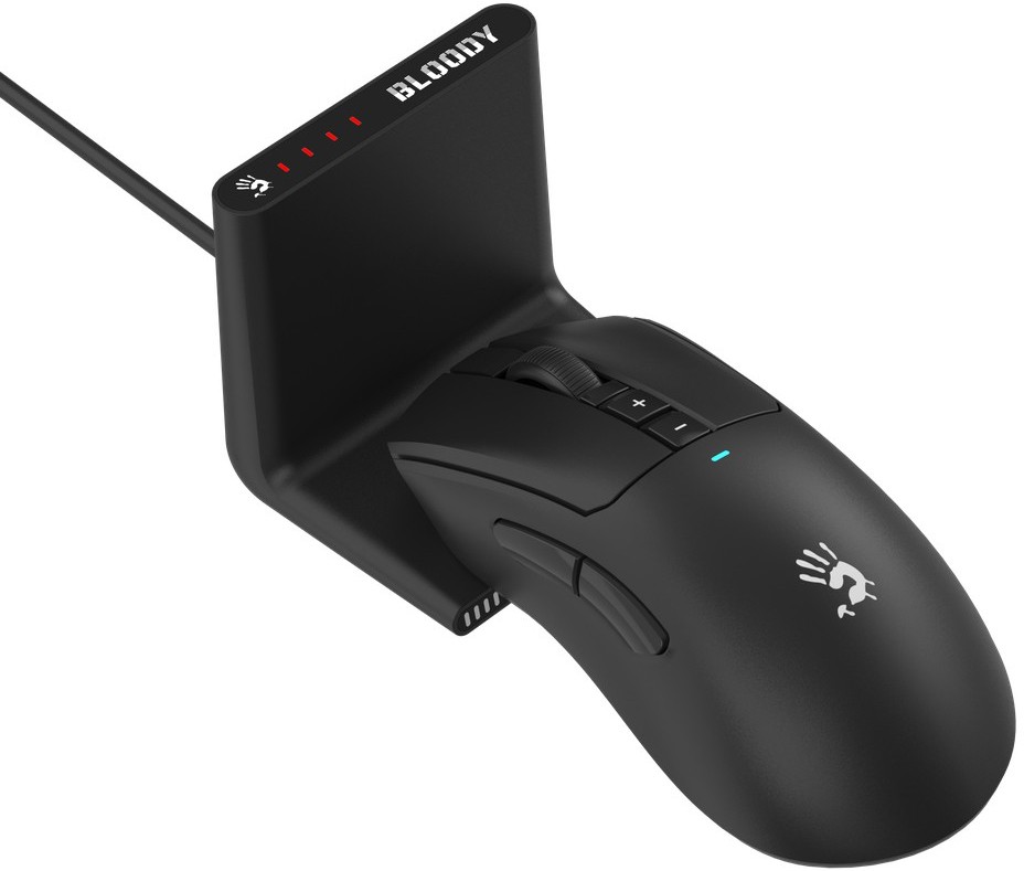 Мышь Bloody R73 Ultra Duo [беспроводная, Лазерная, 20000 DPI, 1000 Гц, черная]