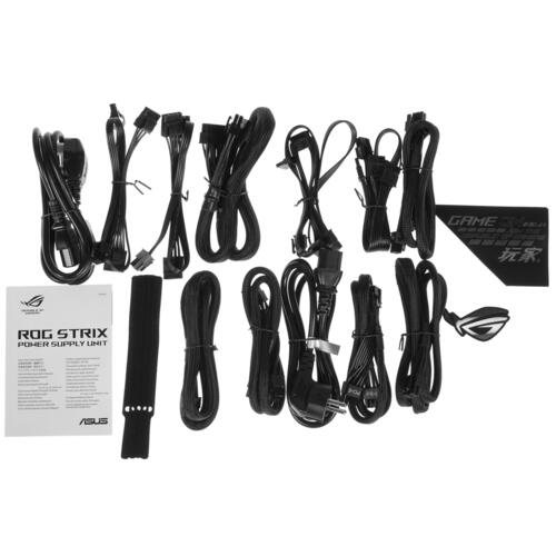 Блок питания ROG Strix 850W [ROG-STRIX-850G] [850 Вт, 80 PLUS Gold, 8x SATA, 4x 6+2 pin PCIe, 2x 4+4 pin CPU, EPS12V]