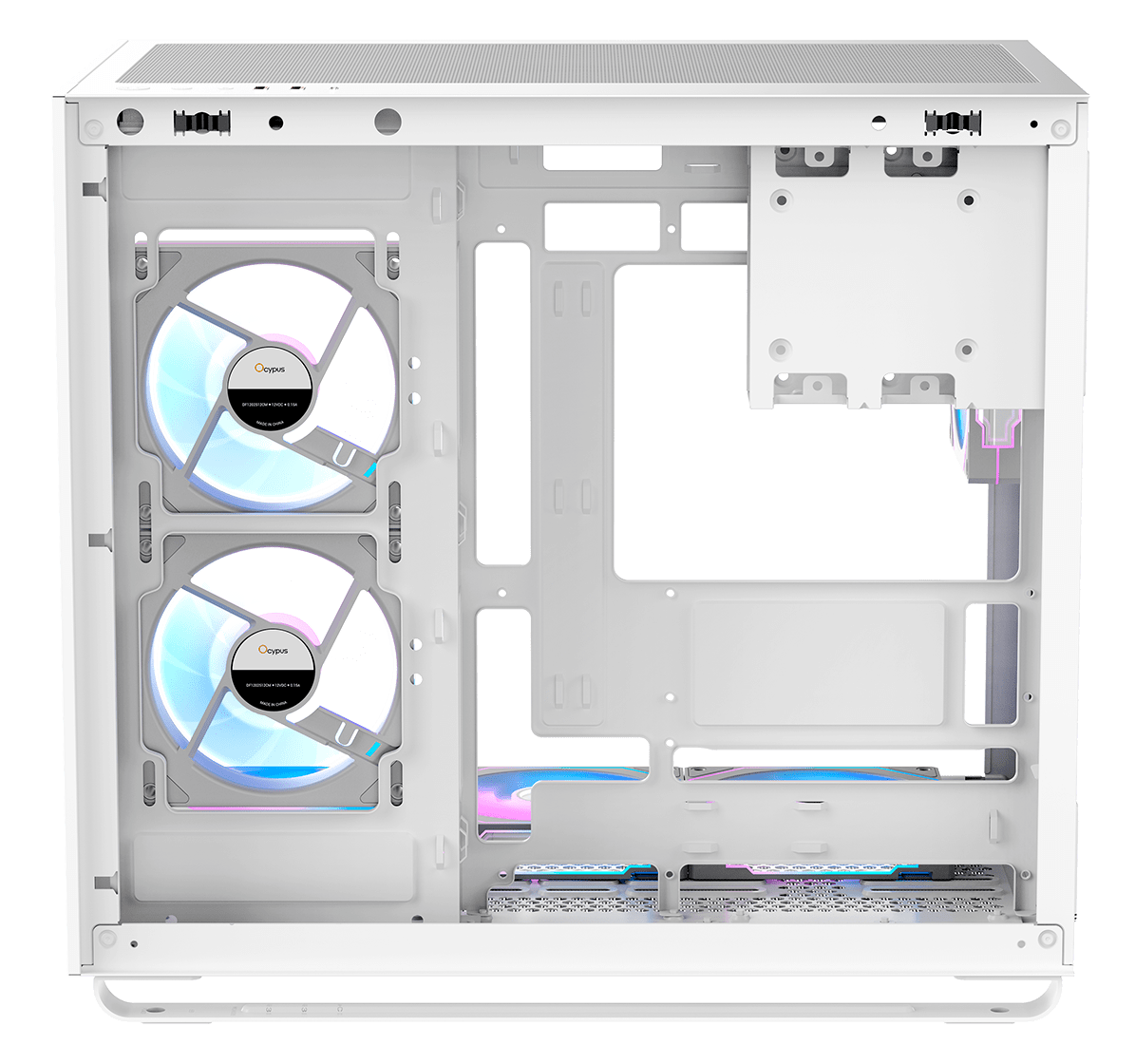 Корпус Ocypus Iota C70 ARGB (Iota-C70-WHD600XX-GL) [Midi Tower, 6 x 120 мм ARGB, белый]