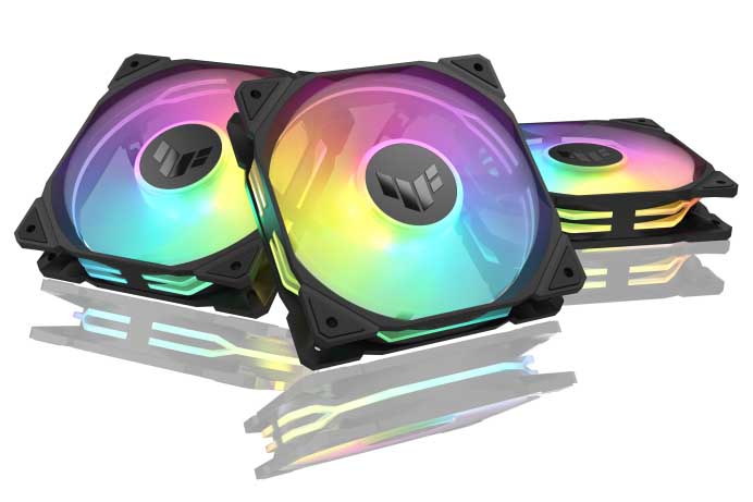 TUF GAMING TR120 ARGB REVERSE — Мощное охлаждение в стильном исполнении