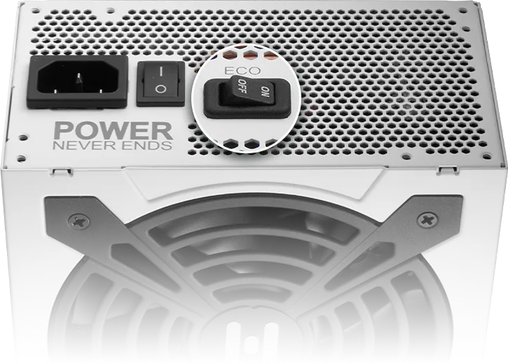 Переключатель ECO, более тихий и долговечный вентилятор