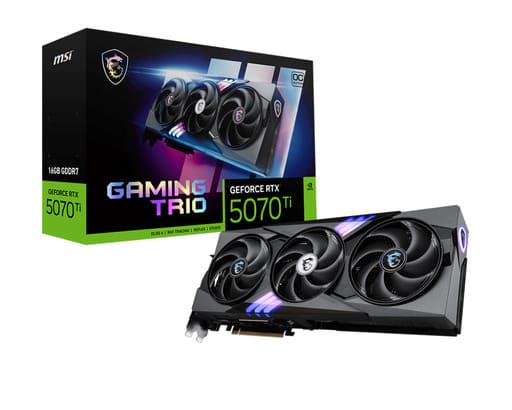 Видеокарта MSI GeForce RTX 5070Ti 16G GAMING TRIO OC PLUS