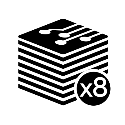 Восьмислойная конструкция печатной платы