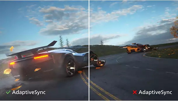 Плавное действие без усилий благодаря технологии Adaptive-Sync