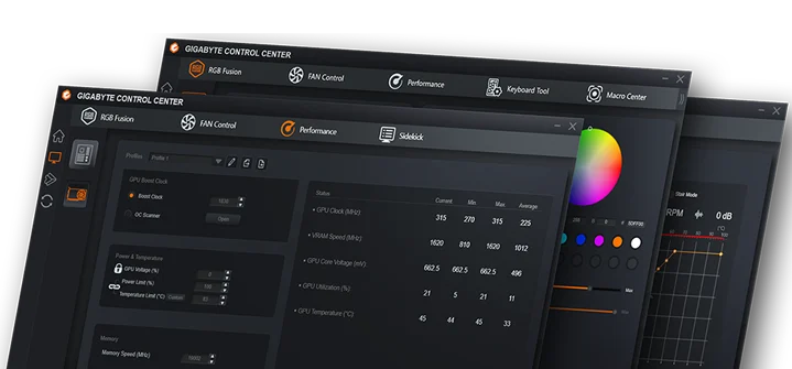 Приложение GIGABYTE Control Center