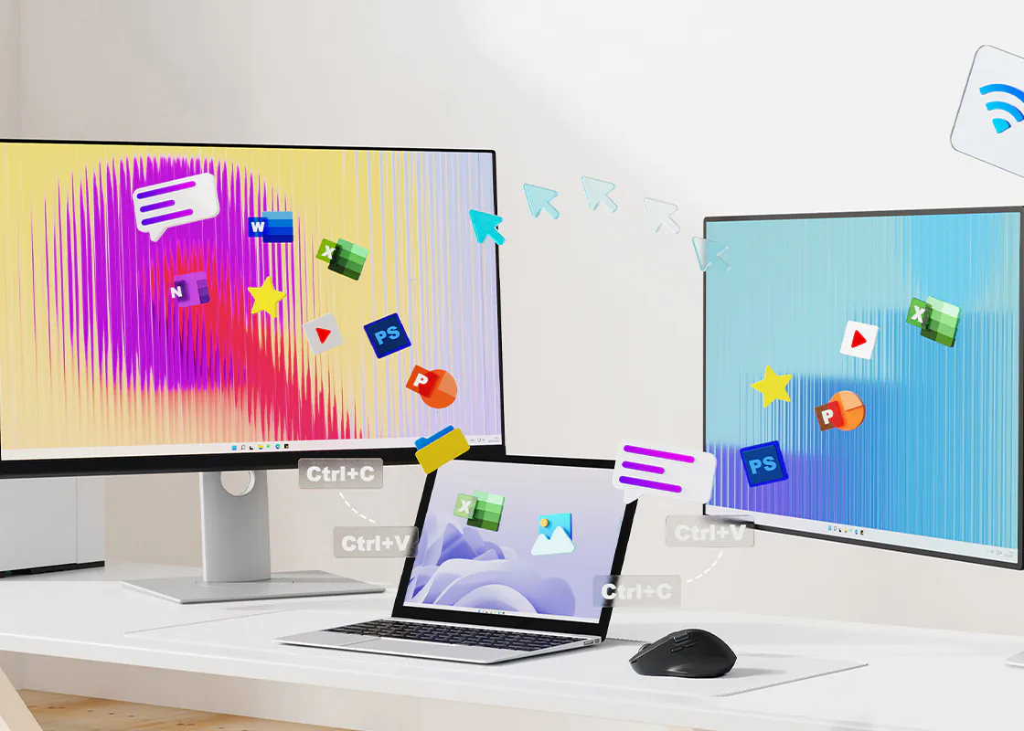 Технология беспроводной связи между экранами M+