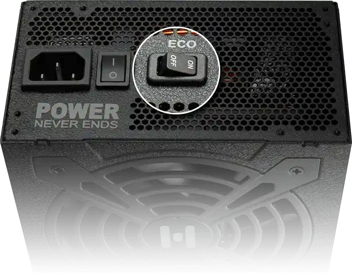 Переключатель ECO, более тихий и долговечный вентилятор