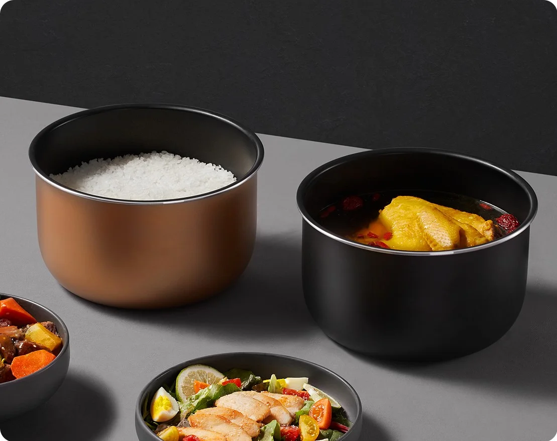Двойные кастрюли для отдельных блюд, быстрого приготовления и подачи