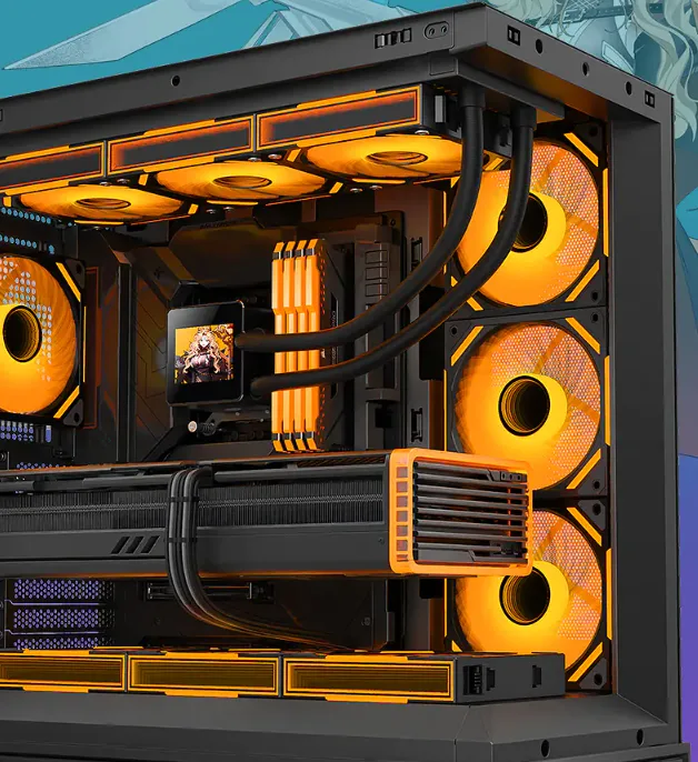 Поддержка двух 360-мм жидкостных охладителей