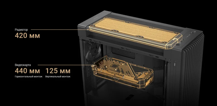 Место для мощных компонентов