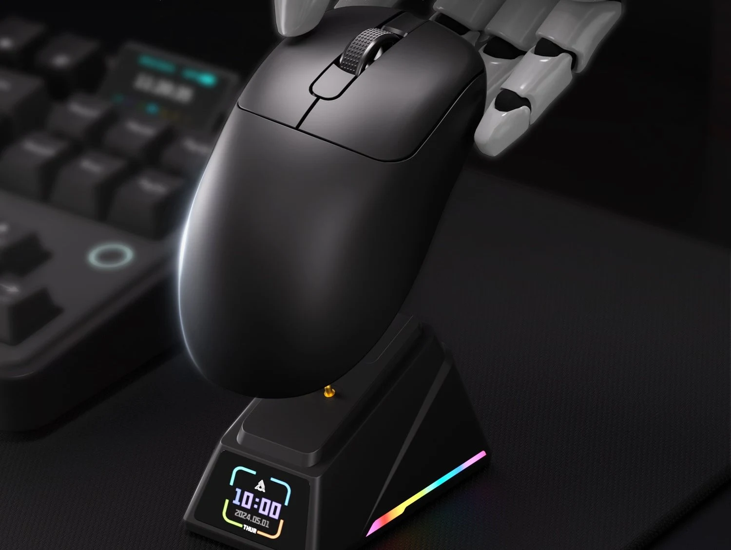 МАГНИТНАЯ ЗАРЯДНАЯ БАЗА С НАСТРАИВАЕМЫМ ДИСПЛЕЕМ