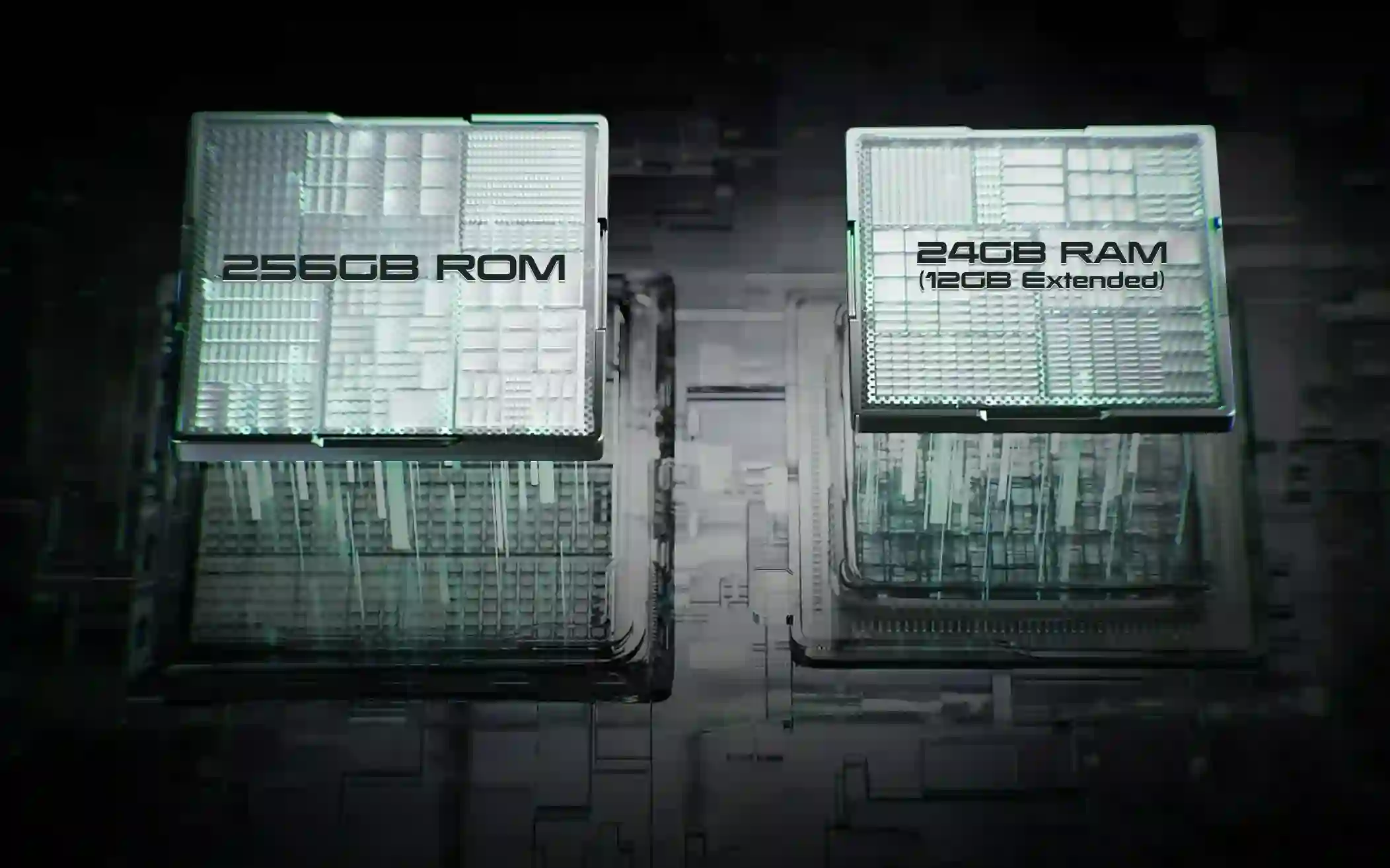 256 ГБ ПЗУ + 24 ГБ ОЗУ (12 ГБ расширенной памяти)