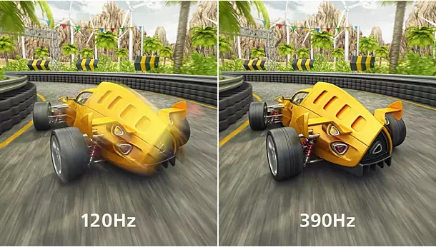 Частота обновления 390 Гц для невероятно плавного и яркого изображения