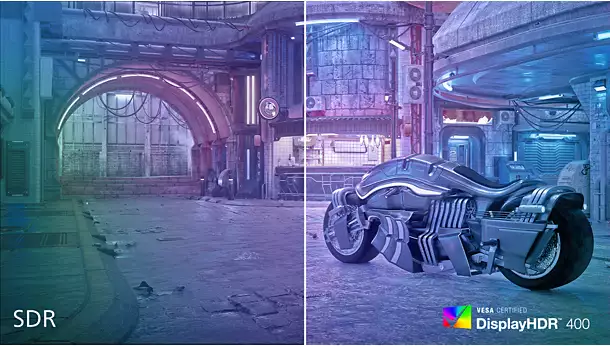 DisplayHDR 400 для более реалистичного и выдающегося изображения