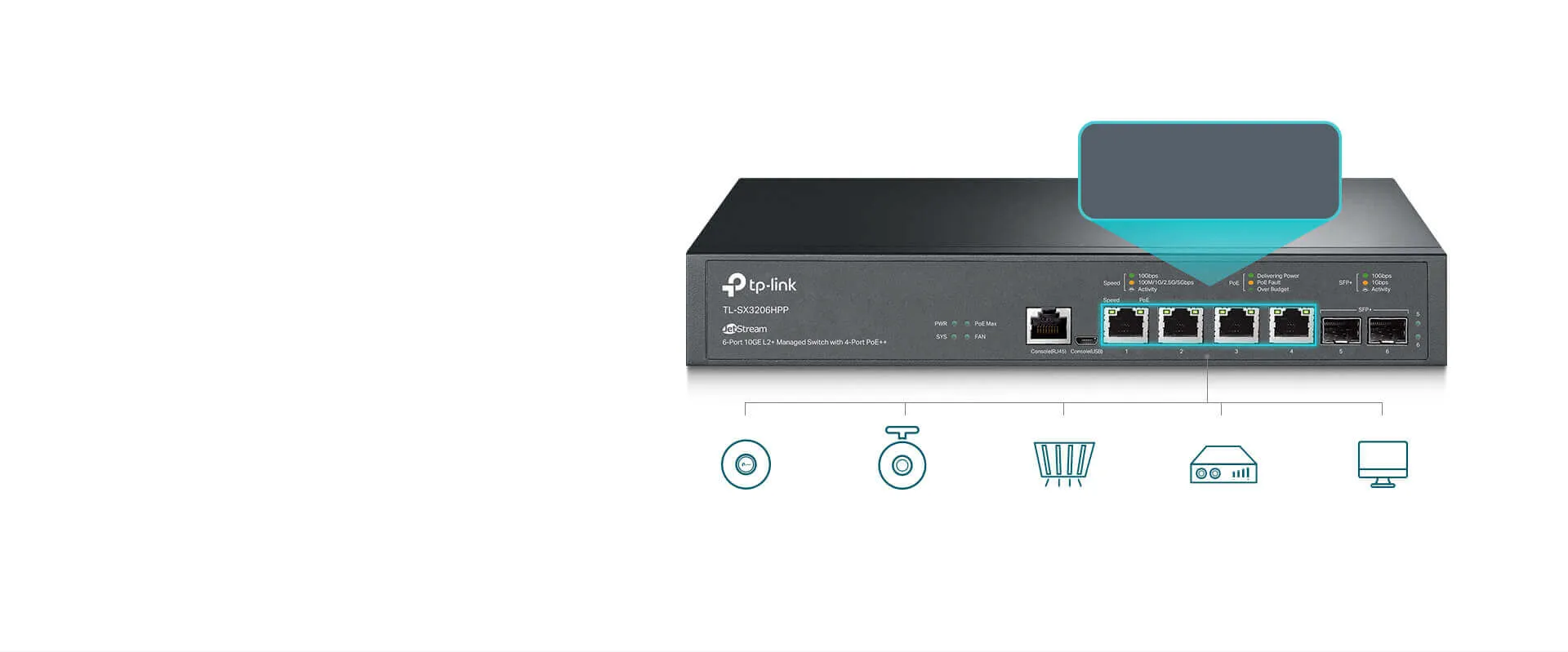 Расширение возможностей Real WiFi 6 и WiFi 6E с помощью портов 10G PoE++