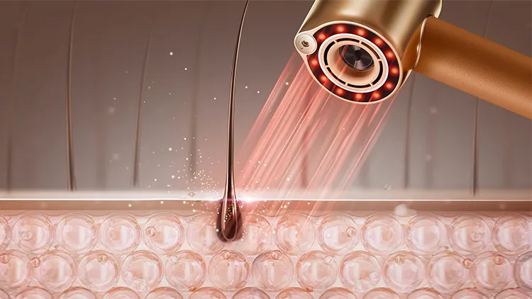 Нежный красный свет для бережной сушки