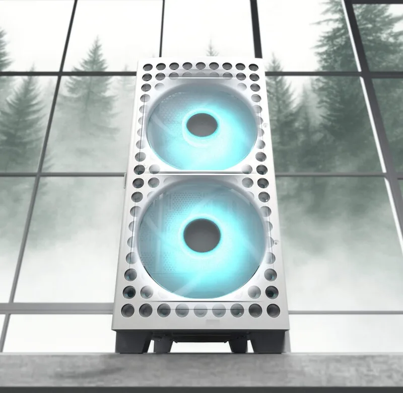 Предустановленные передние 180-мм вентиляторы охлаждения с ШИМ-управлением