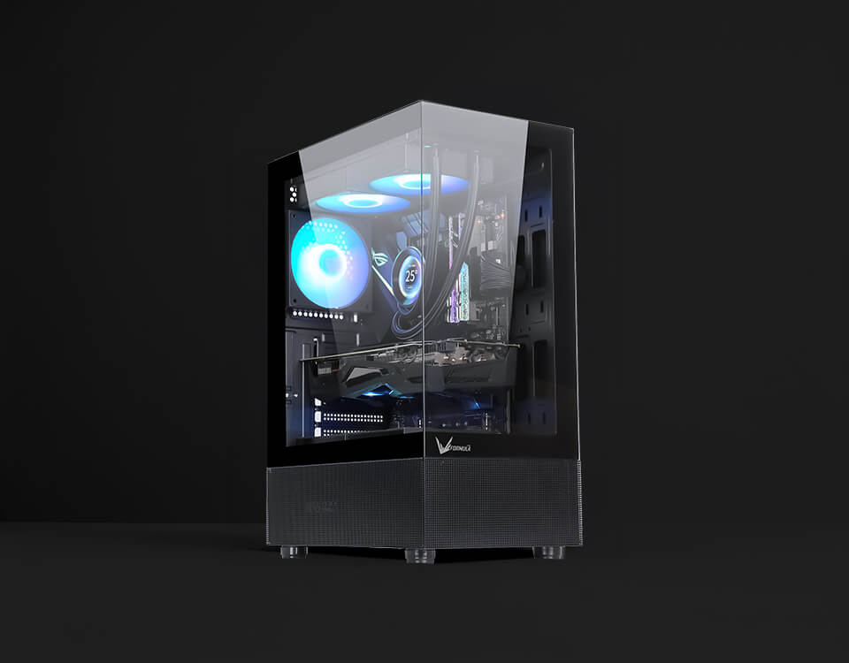 Предустановленные три RGB-вентилятора сверху и сзади