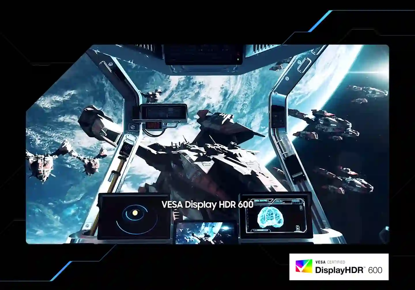 Не упустите ни малейшей детали Технология DisplayHDR 600, отмеченная сертификатом VESA