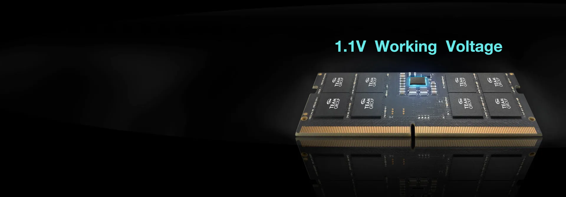 Экономия энергии благодаря энергоэффективному рабочему напряжению 1,1 В1.1V