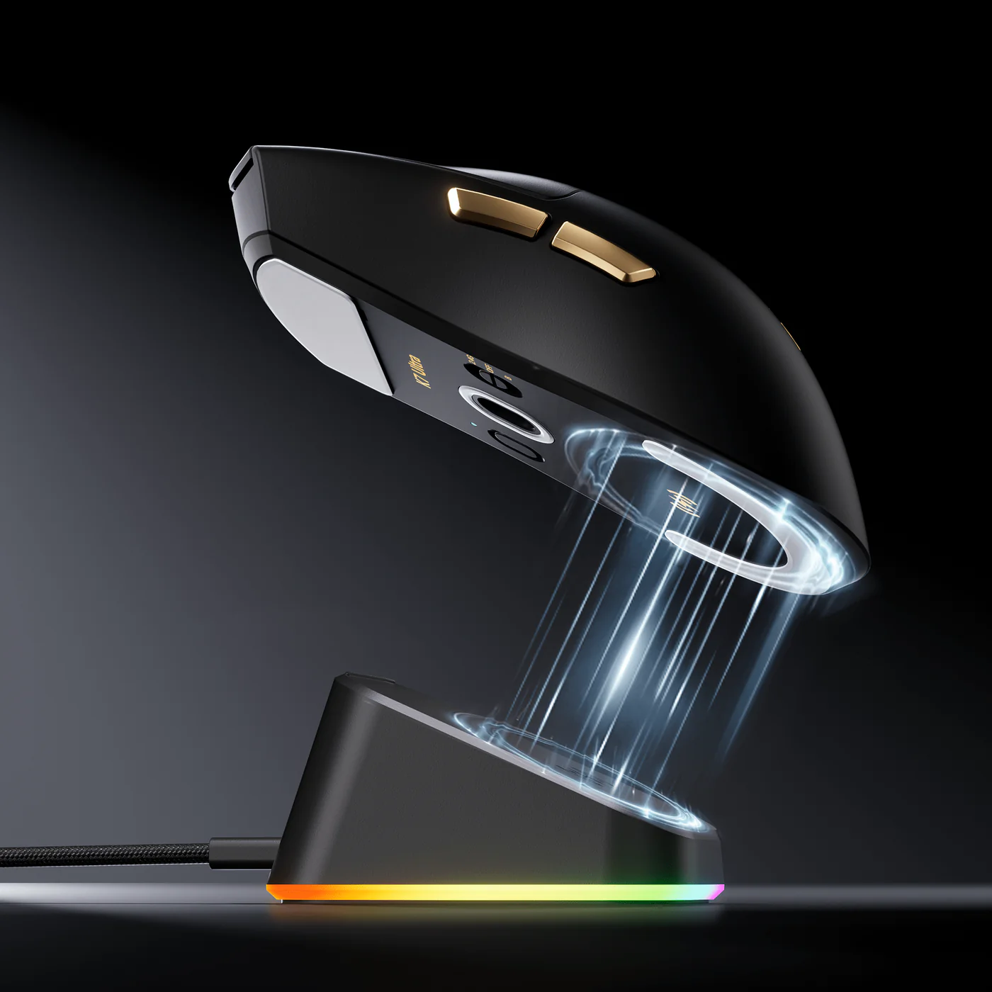 Магнитная беспроводная зарядная док-станция с RGB-подсветкой
